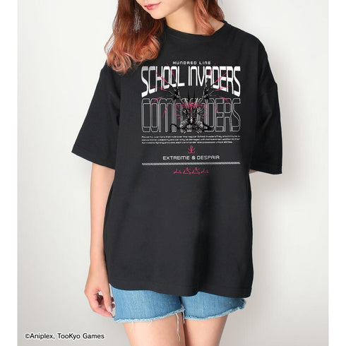 『HUNDRED LINE -最終防衛学園-』BIGシルエットTシャツ 侵校生ユニセックス